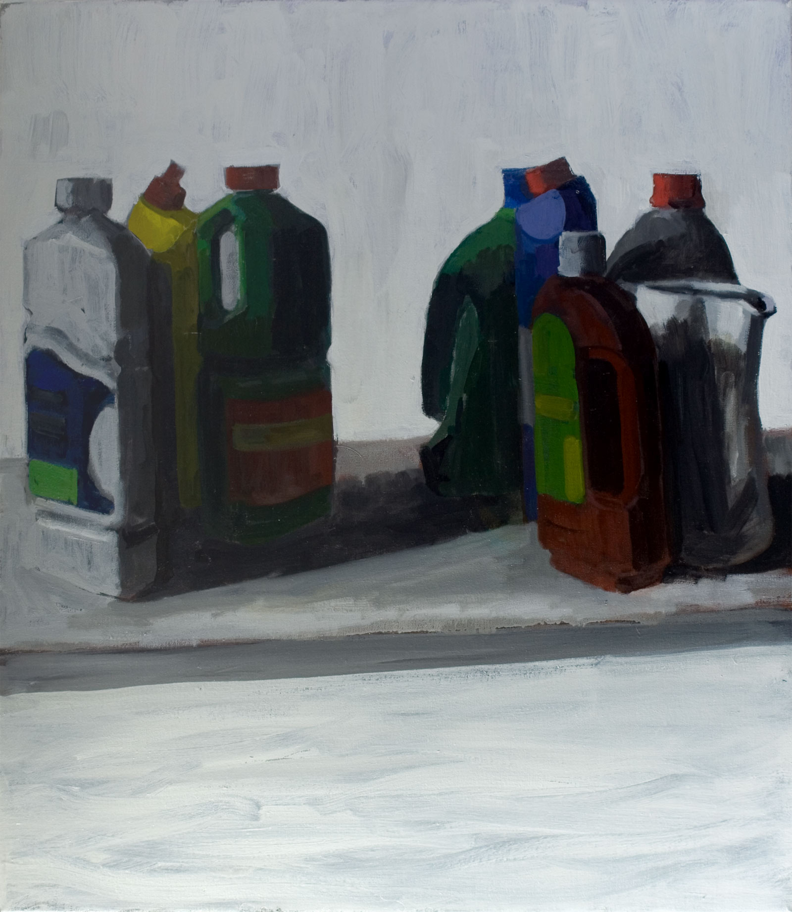 Two groups of bottles
