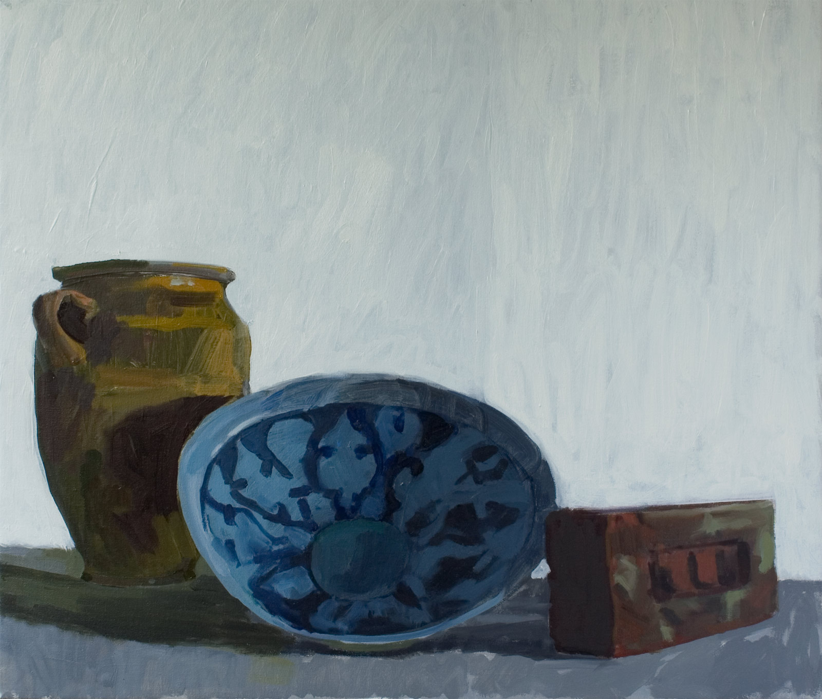 Brick, bowl and pot